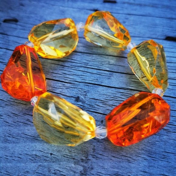 Pair of Plastic Stretch Bracelets - Picture 7 of 12